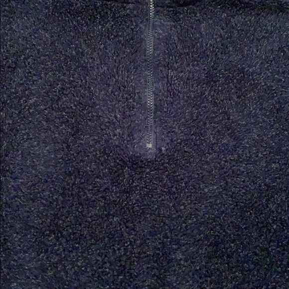 Navy Blue Fluffy Jacket - Picture 3 of 4